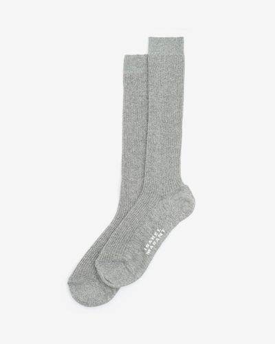 Isabel Marant Loula Lurex Socks - Grey