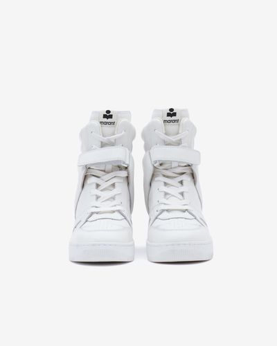Isabel Marant Ellyn Sneakers In Pelle - Bianco