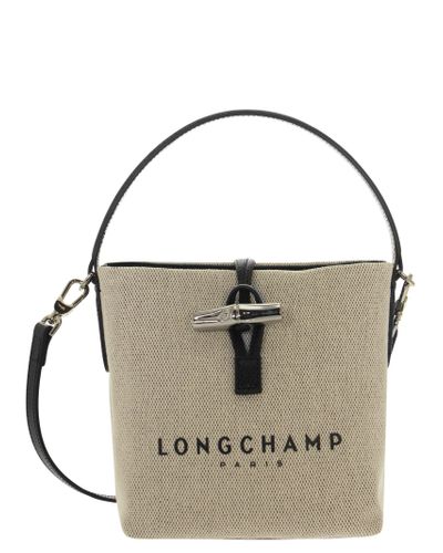 Longchamp Cotton Roseau - Bucket Bag S - Lyst