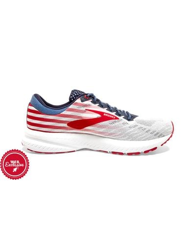 Brooks launch 6 clearance red white and blue