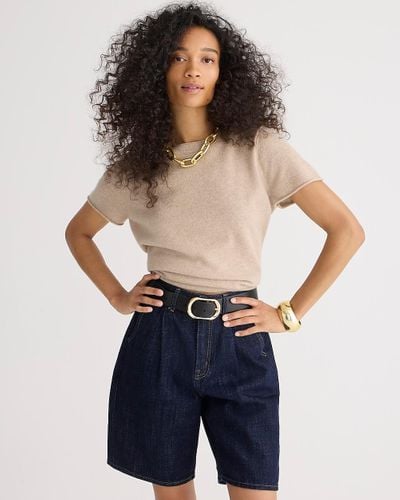 J.Crew Cashmere Relaxed T-Shirt - Natural