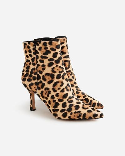 J.Crew Pointed-Toe Ankle Boots - Natural