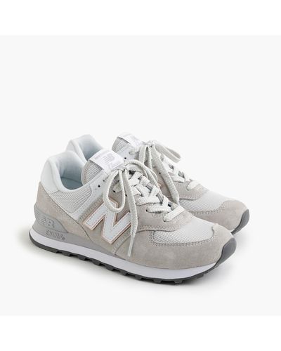 New Balance Suede 574 Sneakers in White - Lyst