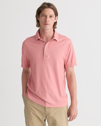 J.Crew Slim Performance Polo Shirt With Coolmax - Pink
