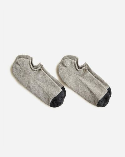 J.Crew No-Show Socks Two-Pack - Gray