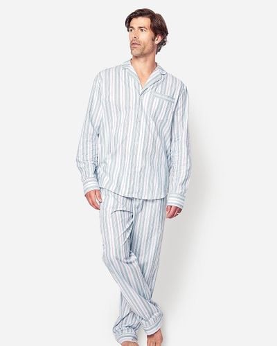 J.Crew Petite Plume Pajama Set - White