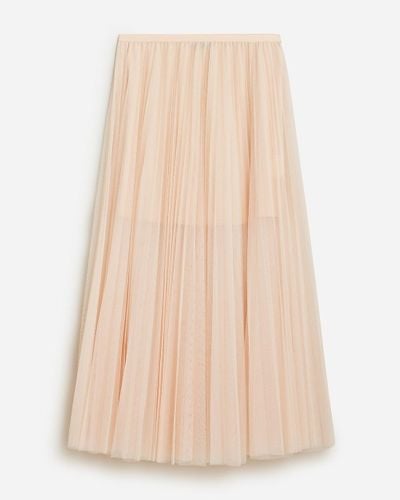 J.Crew Collection Layered Tulle Skirt - Natural