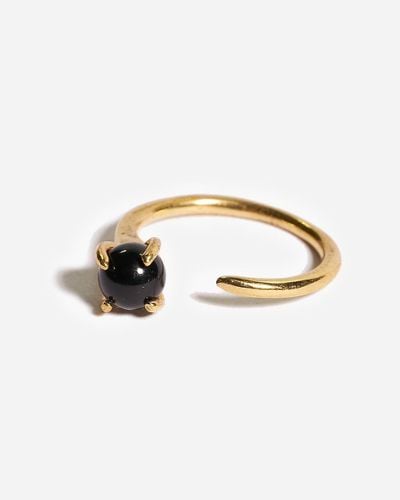 J.Crew Odette New York Klint Ring With Stone Sphere - Metallic