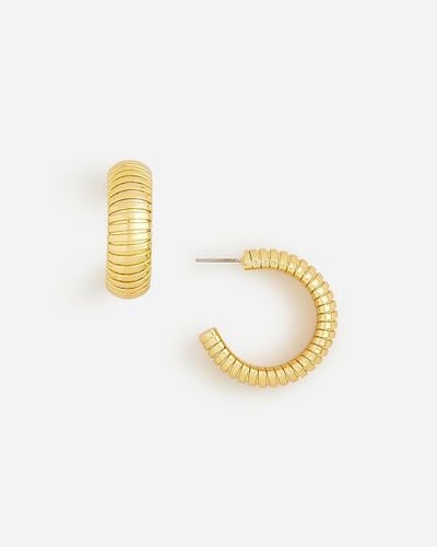 J.Crew Slink Hoop Earrings - Metallic