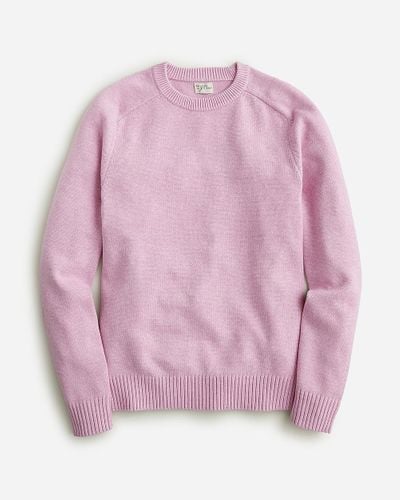 J.Crew Heritage Cotton Crewneck Sweater - Pink