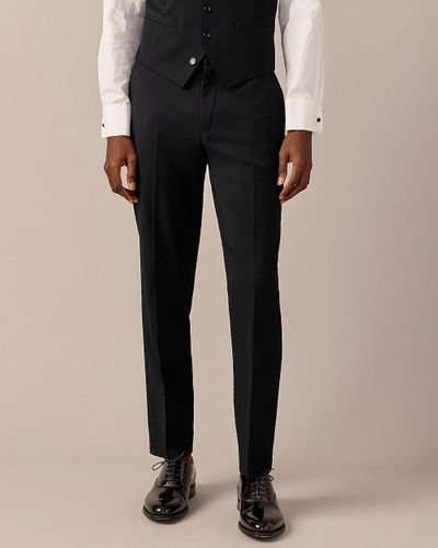 J.Crew Ludlow Slim-Fit Tuxedo Pant - Black