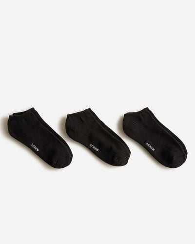 J.Crew Athletic Socks Three-Pack - Black
