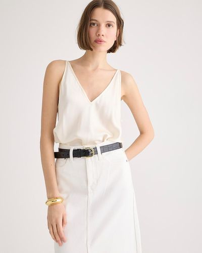 J.Crew Carrie V-Neck Camisole - Natural