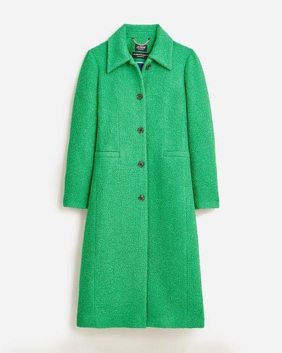 J.Crew Collection A-Line Topcoat - Green