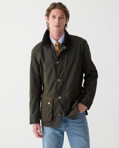 J.Crew Barbour Sylkoil Ashby Jacket - Green
