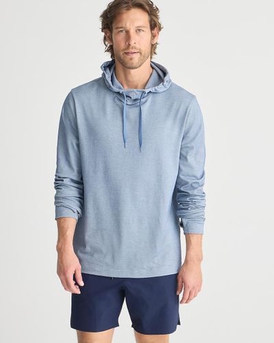 J.Crew Performance Hoodie With Coolmax Technology - Blue