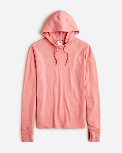 J.Crew Performance Hoodie With Coolmax Technology - Pink