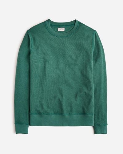 J.Crew Long-Sleeve Textured Sweater-Tee - Green