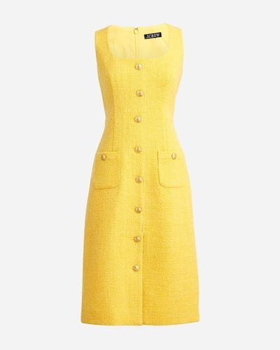 J.Crew Sophia Sleeveless Midi Dress - Yellow