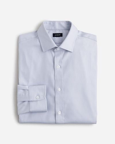 J.Crew Bowery Tech Dress Shirt With Spread Collar - Blue