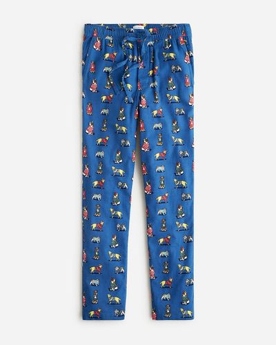 J.Crew Flannel Pajama Pant - Blue