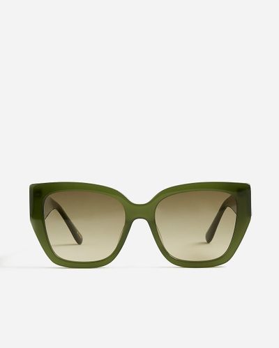 J.Crew Cay Oversized Sunglasses - Green