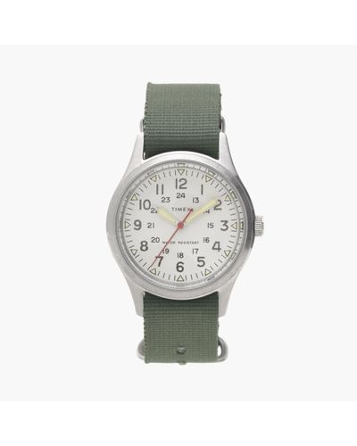 J.Crew Timex Vintage Field Army Watch - Green