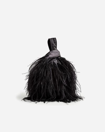 J.Crew Collection Santorini Bag With Feathers - Black