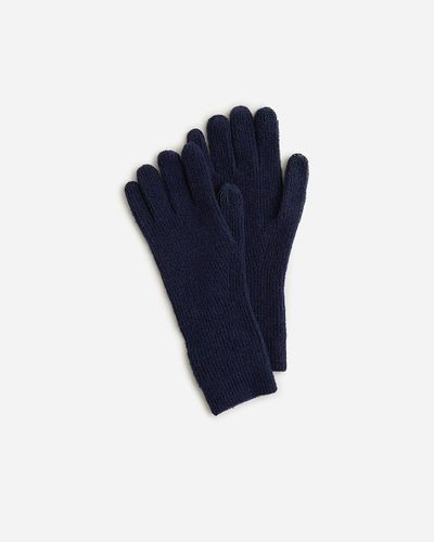 J.Crew Ribbed Tech-Touch Gloves - Blue
