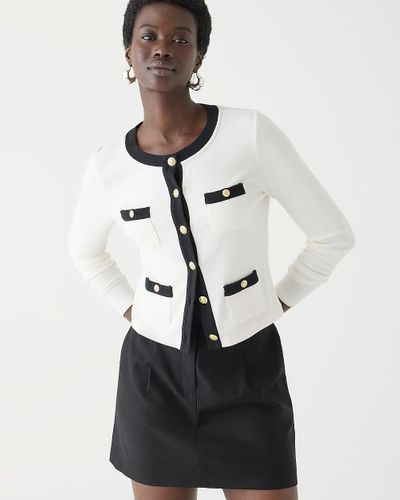 J.Crew Vintage Rib Lady Jacket - White