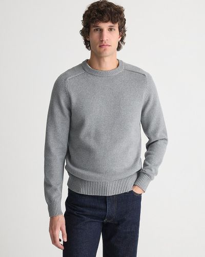 J.Crew Heritage Cotton Crewneck Sweater - Gray