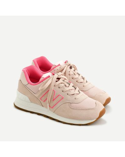 New Balance Suede ® X J.crew 574 Sneakers In Pink - Lyst