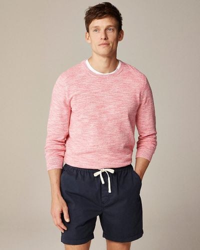 J.Crew Cotton-Blend Crewneck Sweater - Pink