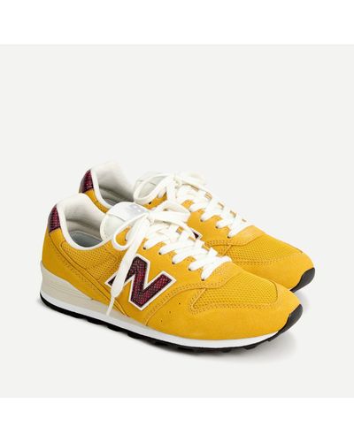 New Balance ® X J.crew 996 Sneakers In Snakeskin - Yellow