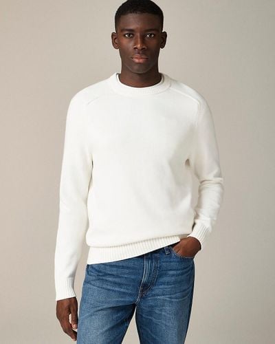 J.Crew Heritage Cotton Crewneck Sweater - White