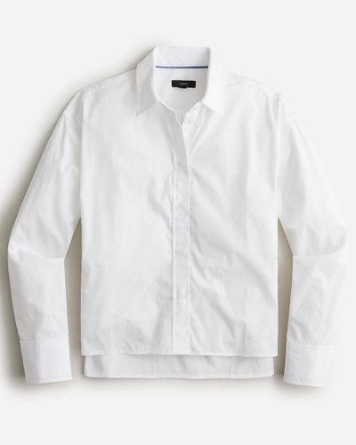 J.Crew Relaxed-Fit Cropped Cotton Poplin Shirt - White