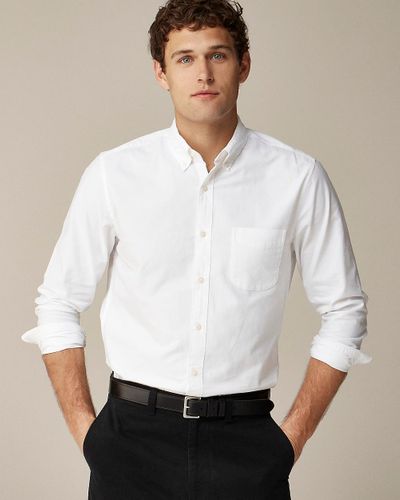 J.Crew Relaxed Broken-In Organic Cotton Oxford Shirt - White