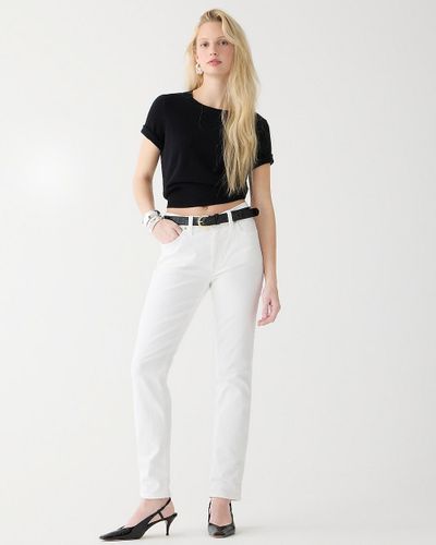 J.Crew 9" Vintage Slim-Straight Jean - White