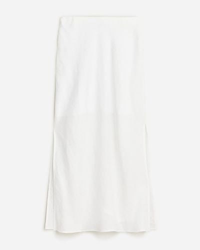 J.Crew Gwyneth Slip Skirt - White