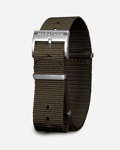 J.Crew Marathon Watch Company 20Mm Nylon Defense Standard Watch Strap - Black