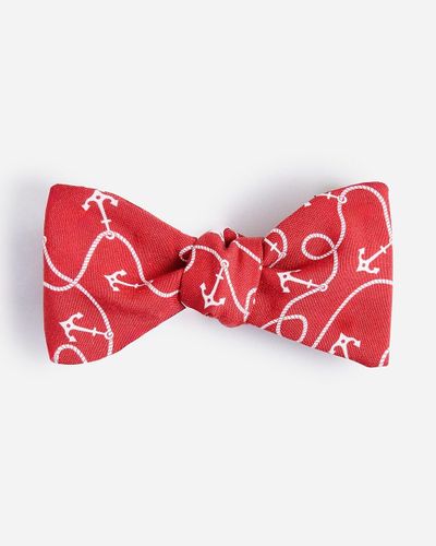 J.Crew Silk Bow Tie - Red