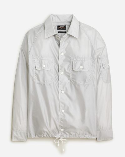 J.Crew Beams Plus Nylon Sports Shirt-Jacket - White