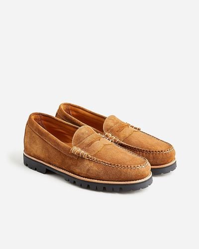 J.Crew Camden Lug-Sole Loafers - Brown