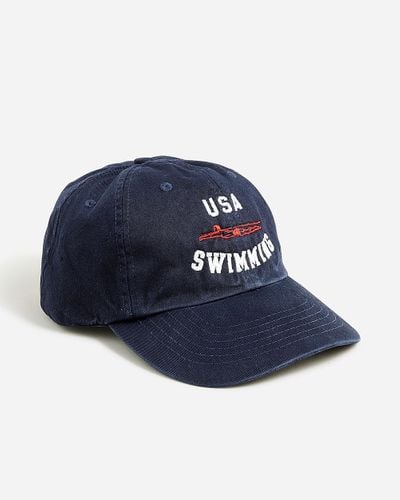 J.Crew Limited-Edition Usa Swimming X Baseball Cap - Blue