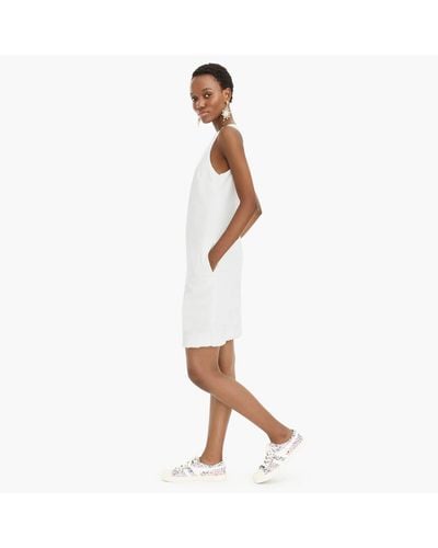 j crew denim shift dress