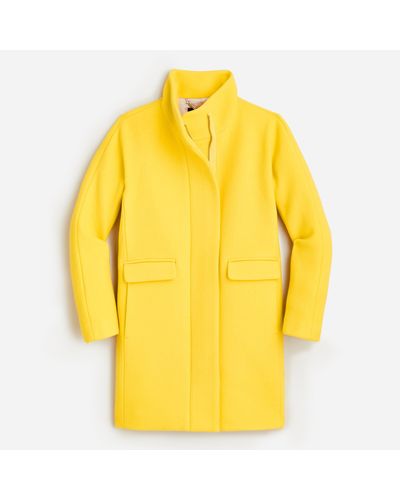J.Crew New Cocoon Coat In Italian Stadium-cloth - Yellow