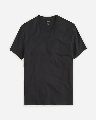 J.Crew Slim Broken-In V-Neck T-Shirt - Black