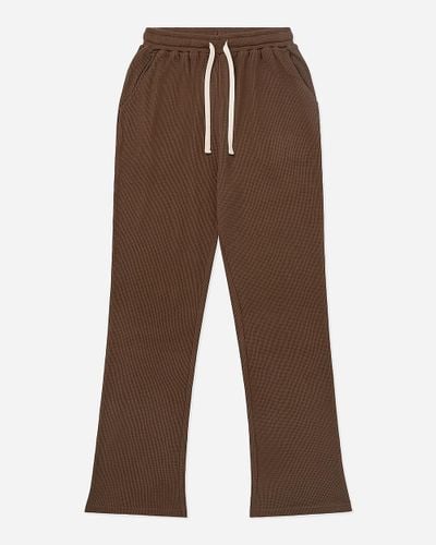 J.Crew Onia Cropped Waffle Flare Pant - Brown