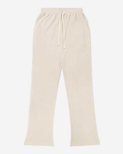 J.Crew Onia Cropped Waffle Flare Pant - Natural