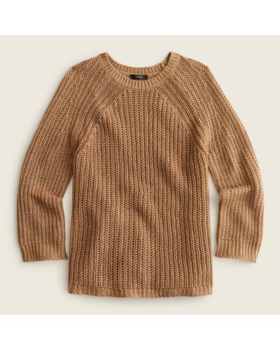 J.Crew Relaxed-fit Linen Beach Sweater - Brown